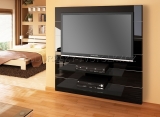 TV stěna Panorama 2 - černý vysoký lesk