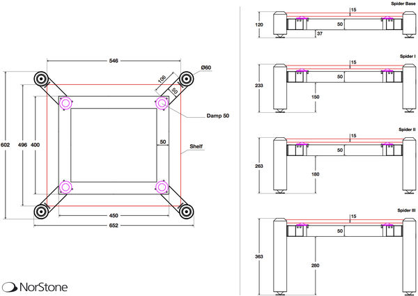NORSTONE SPIDER MODUL 3 - černý Hifi