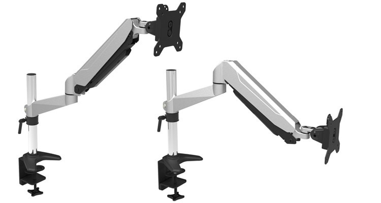 SD320 - Černý polohovatelný stolní držák na monitor 13"-32"