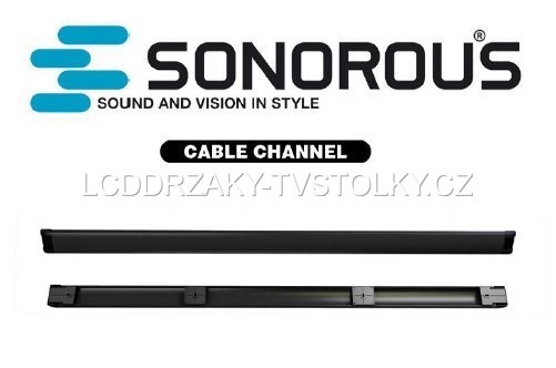 Krycí lišta Sonorous 100 cm (černá/stříbrná)