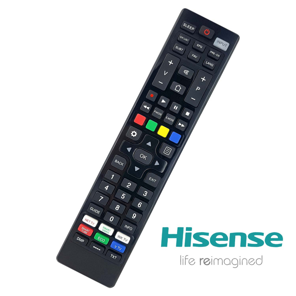 RC/UNI-TV HISENSE dálkový ovladač pro TV HISENSE, naprogramovaný