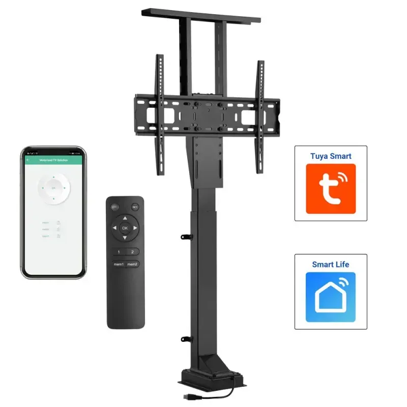 Elektrický výsuvný stojan D460 pro televize a monitory | Úhlopříčka 37" - 65" | Nosnost 50kg
