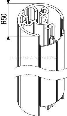 Prodlužovací tyč 80 cm Vogels PUC 2108