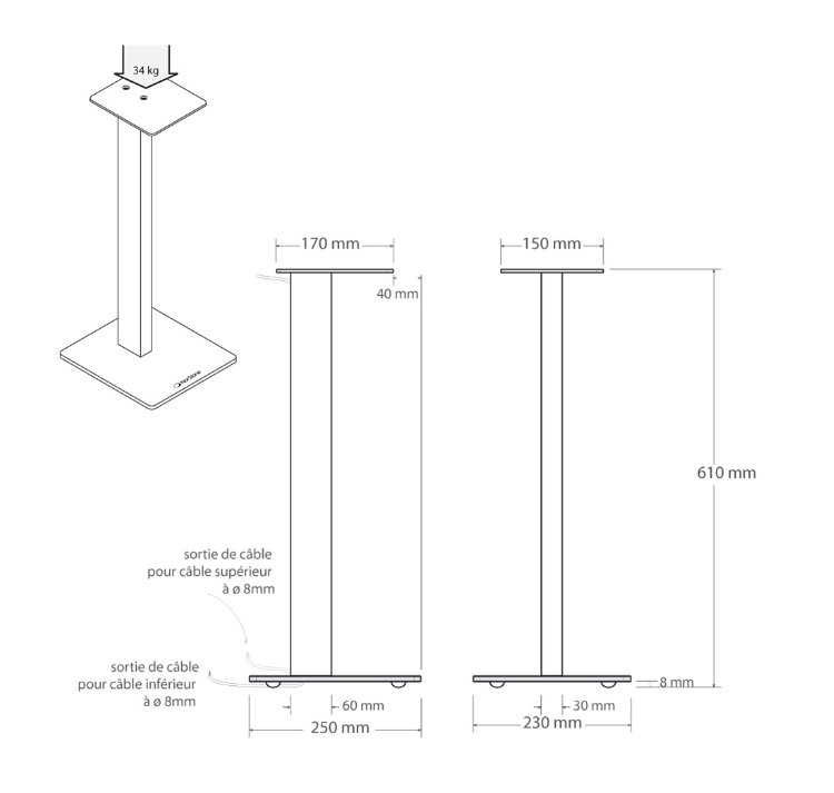 Atraktivní Repro stojany Norstone Esse černé