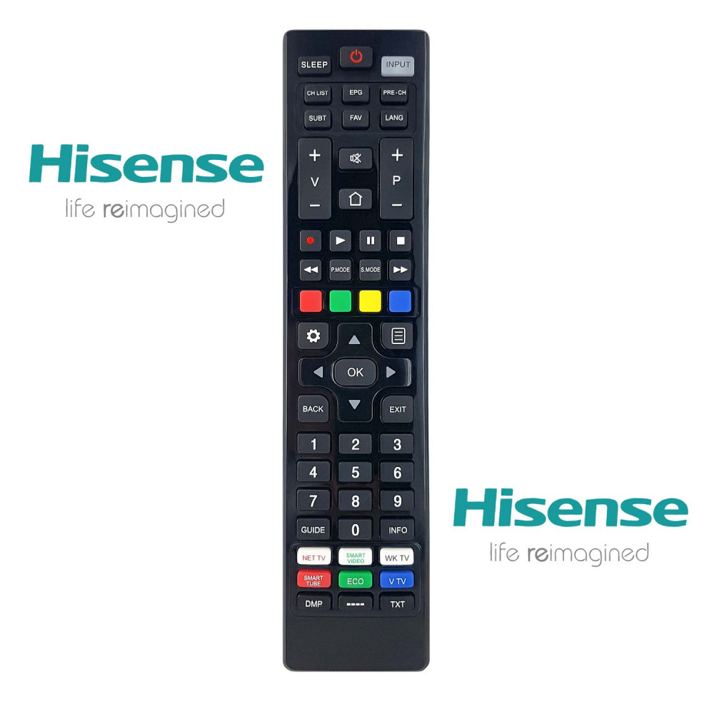 RC/UNI-TV HISENSE dálkový ovladač pro TV HISENSE, naprogramovaný