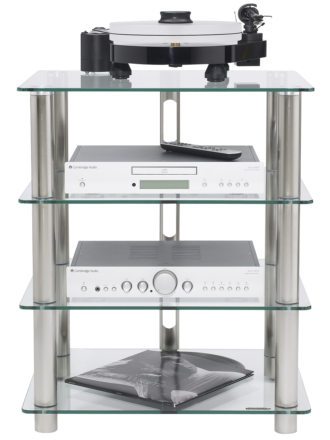 Hifi stolek NORSTONE EPUR 4 + Hodinky, Bluetooth Sluchátka ZDARMA