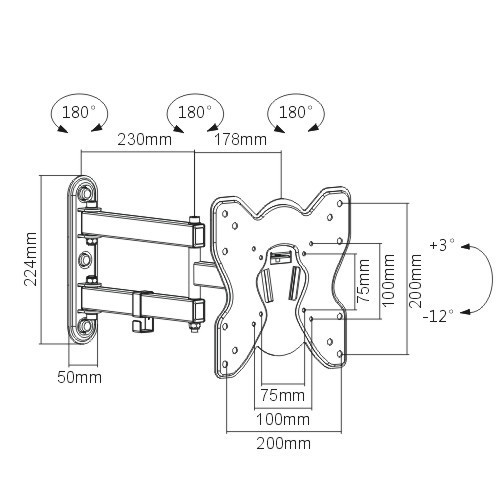 1176 Držák | TV 23"-55" | 25kg