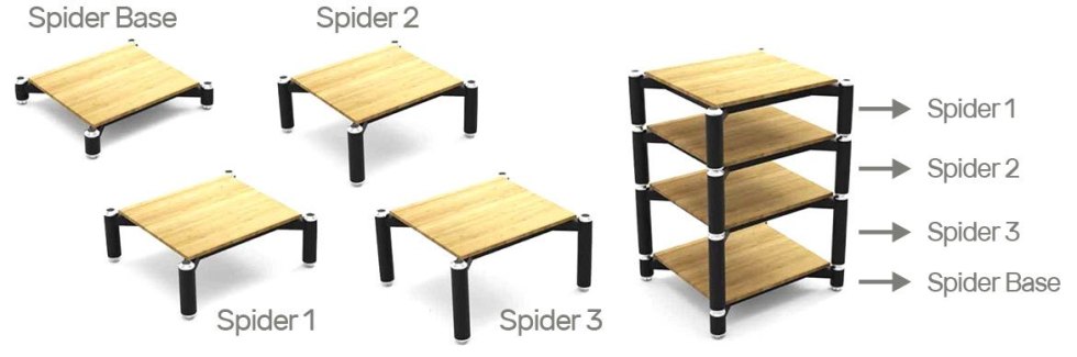 NORSTONE SPIDER MODUL ZÁKLADNA - bambus Hifi 