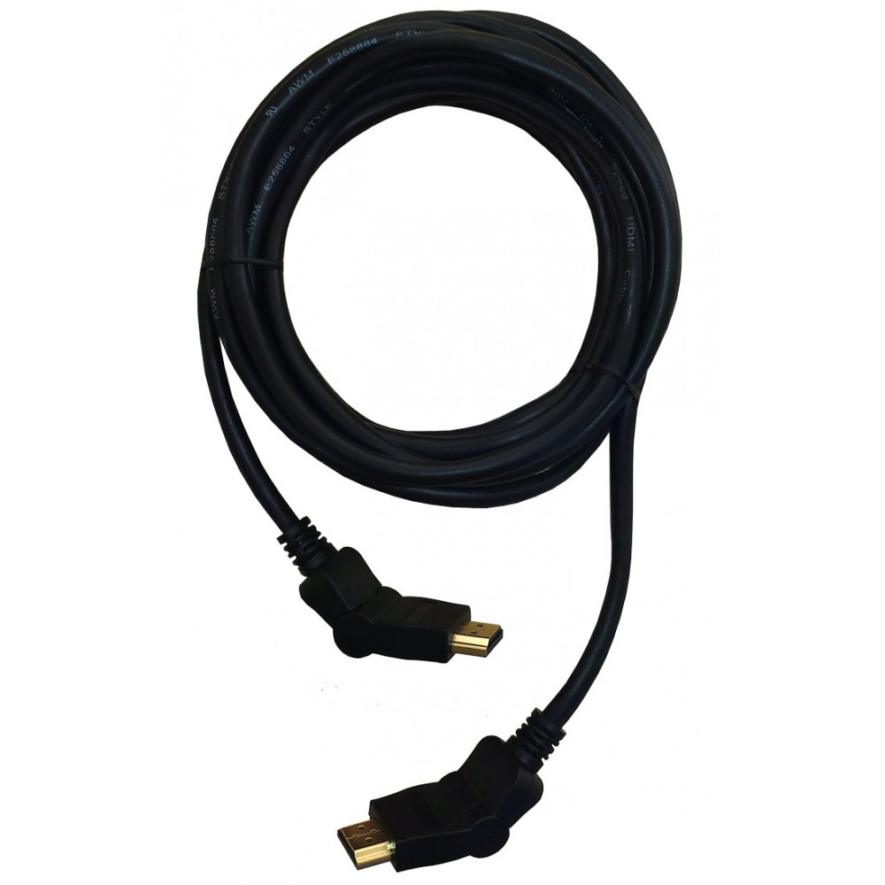 Kloubový 3m video kabel HDMI/HDMI, Ethernet, V1.4, 1080p, 3D