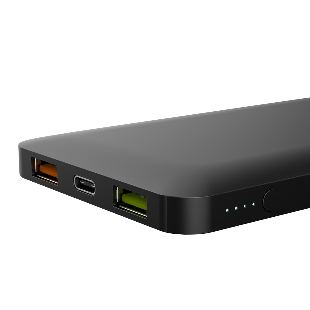 PB10QC3 ALU Powerbanka, USB C, USB 5V/2,4A, USB QC3.0, 10000mAh