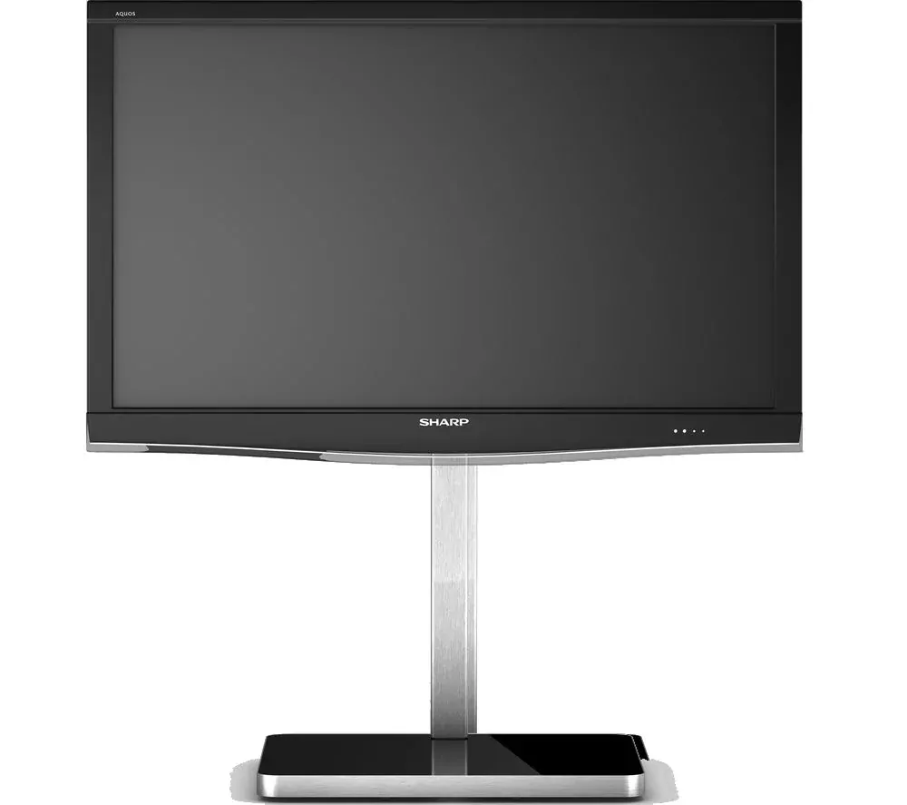 Moderní televizní stojan SONOROUS PL 2700 (černá podstava + alu nerez)