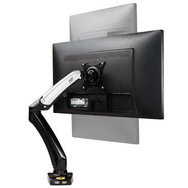 SD50 - Polohovatelný držák na monitory do 27" (2x USB port)