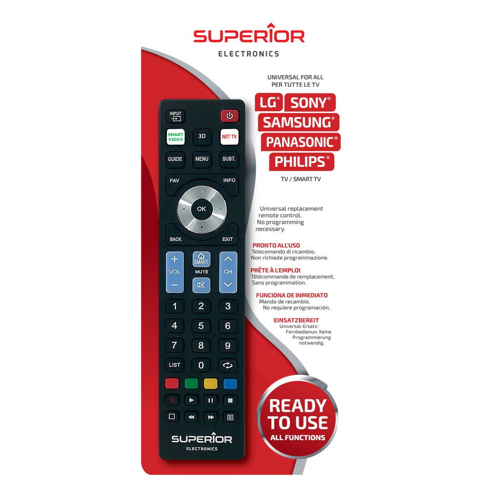 RC/UNI-TV READY 5 SMART dálkový ovladač pro TV vybraných značek