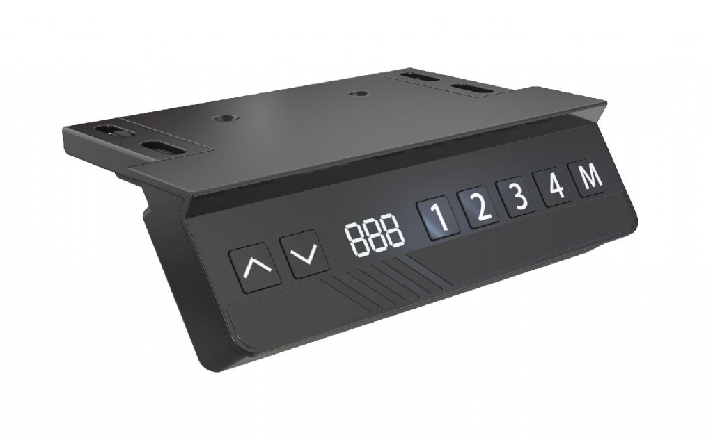 Elektricky stavitelný stůl ES220 (stříbrný)