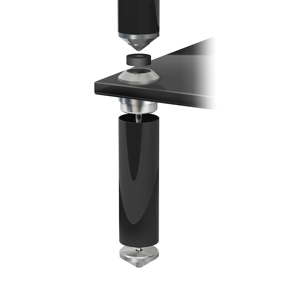 Hifi stolek NORSTONE STABBL (černý)