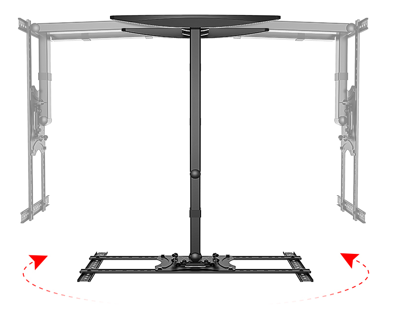 DS075 Polohovatelný Držák | Rameno 83cm | 40"-70" | 45kg