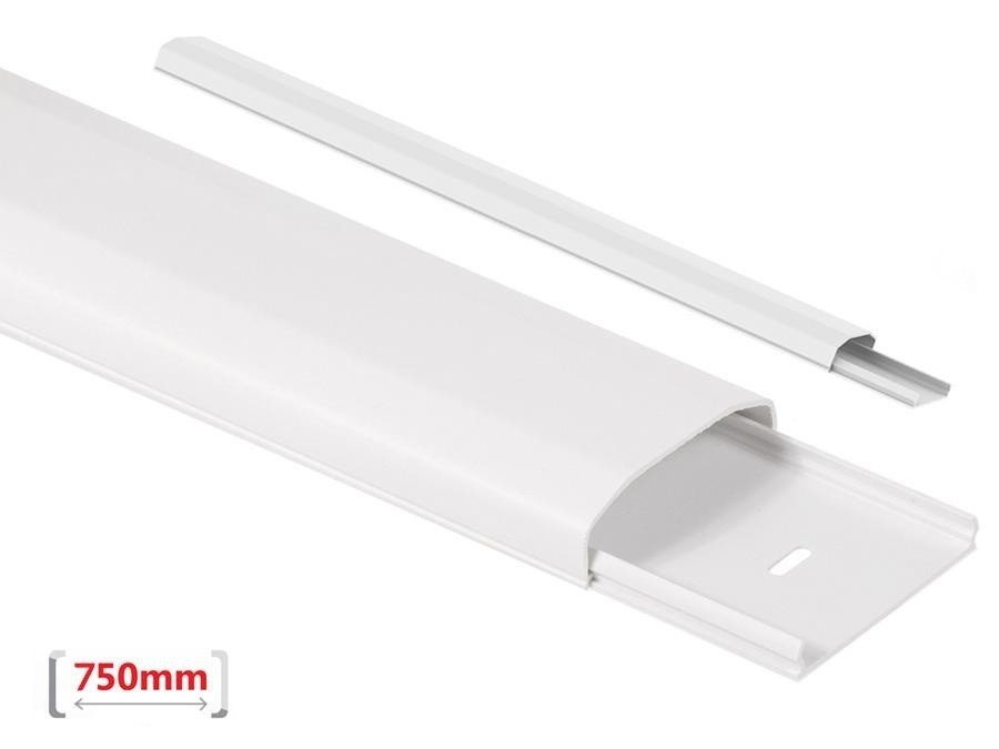 L1 - Plastová krycí lišta na kabely 75cm černá