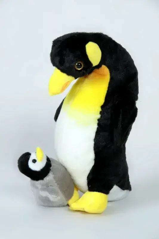 Plyšová máma TUČŇÁK S MLÁDĚTEM 30cm