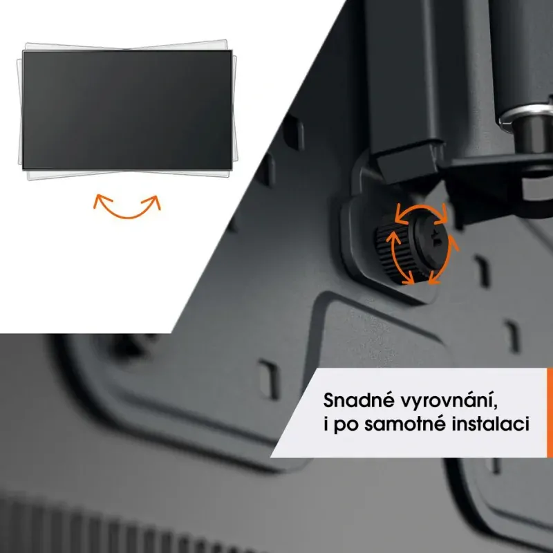 TVM 1623 Stabilní držák s nastavitelným ramenem | TV 40"-77" | Nosnost 35kg