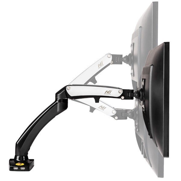 SD50 - Polohovatelný držák na monitory do 27" (2x USB port)