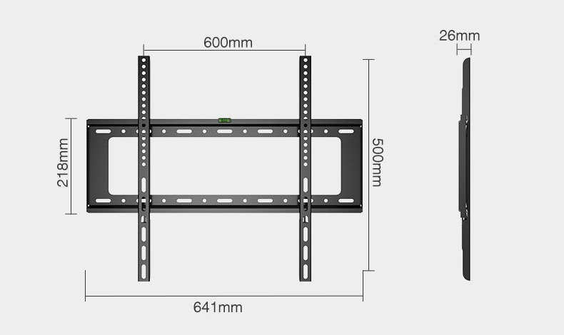 DZ1 Fixní Televizní Držák | 42"-75" | 50kg 