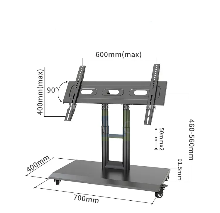 Mobilní stojan DT75 pro televize a monitory | TV 32" - 75" | Nosnost 45,5kg