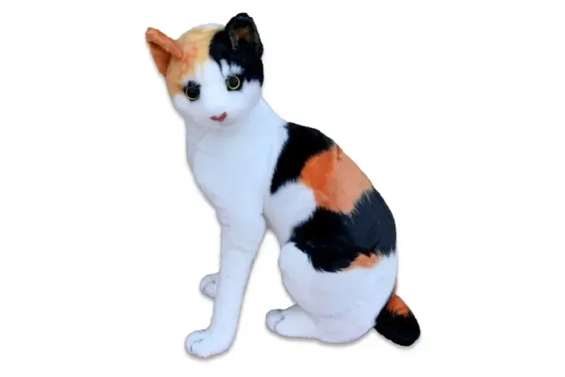 Plyšová sedící KOČKA TLAPKA 45cm