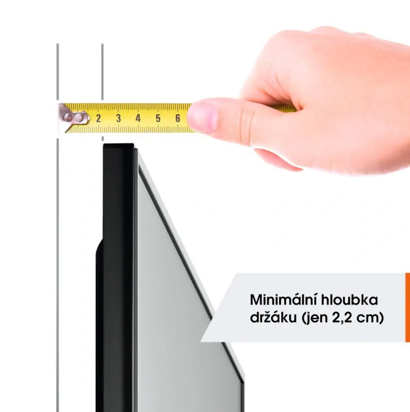 TVM 1603 Fixní nástěnný držák se snadným zajištěním obrazovky | TV 40"-100" | Nosnost 75 kg