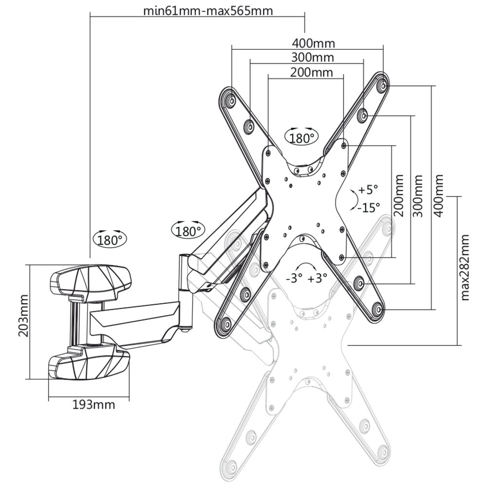 ID6230 Interaktivní Držák | 23"-70" | 35kg
