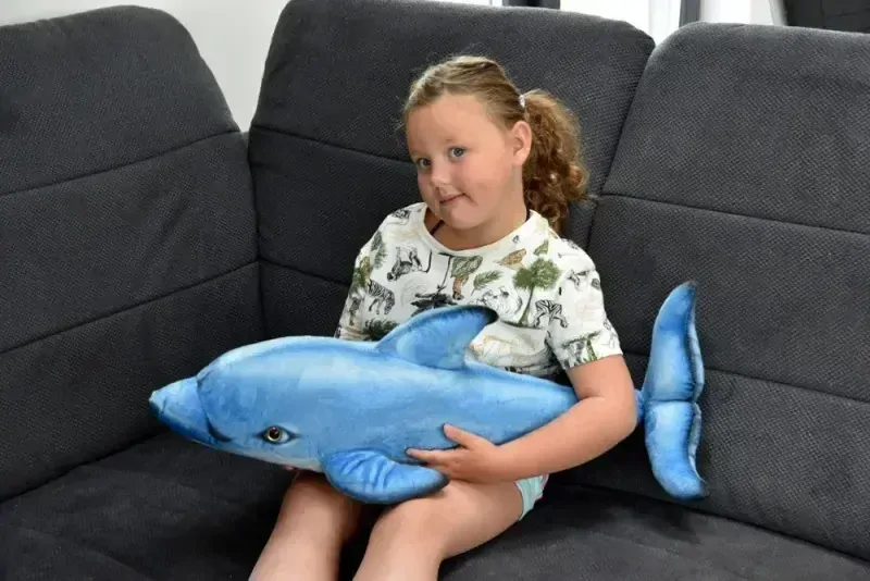 Plyšový DELFÍN FLIPPER 80x21cm