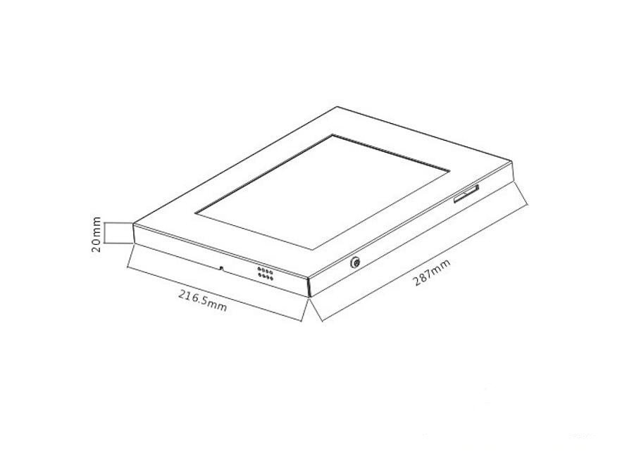 L100 - Nástěnný uzamykací držák na Tablet