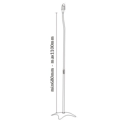 SP100 - Držáky na Satelitní repro 68-110cm