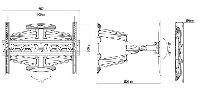A6000 | Kloubový držák | 32"-70" | 45kg