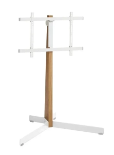 TV stojan Vogel's  TVS 3695 W - Pravý Dub a Bílý kov | TV do 77" | 50kg